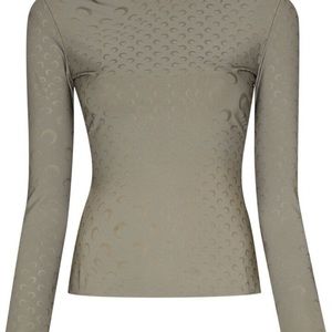 Marine SerreCrescent-Moon Reflective Top